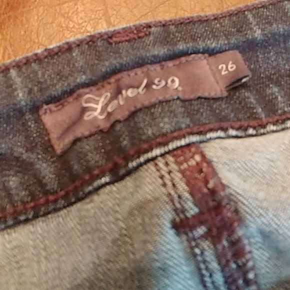 Anthropologie Level 99 stretch denim skirt 26" - Picture 5 of 8